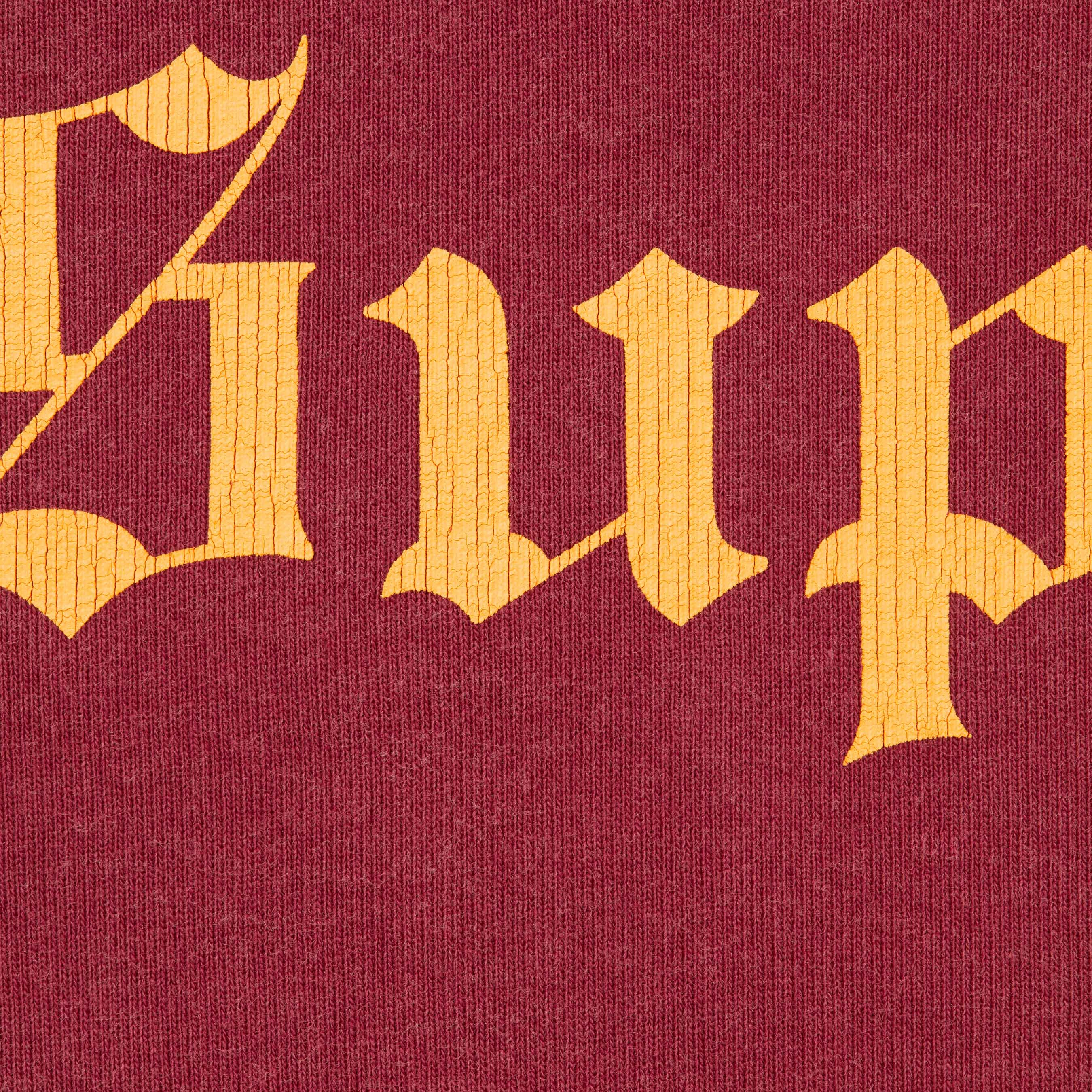 Washed Old English Hooded Sweatshirt view 7